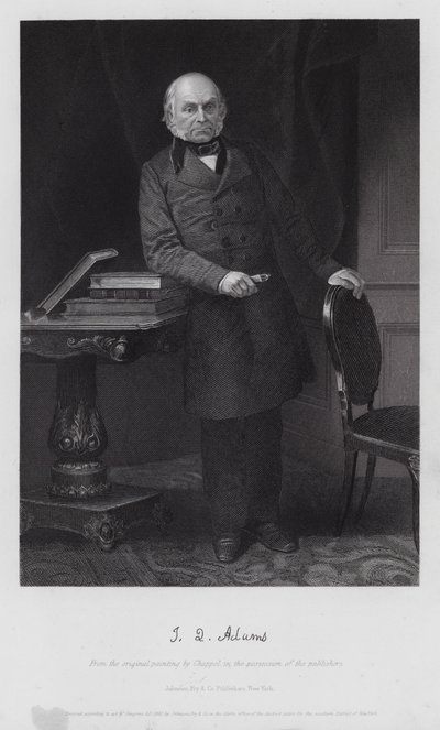 John Quincy Adams (gravür) by Alonzo (after) Chappel
