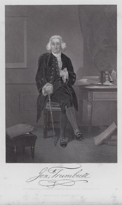 Jonathan Trumbull (gravür) by Alonzo (after) Chappel