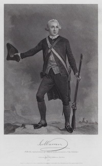 Joseph Warren (gravür) by Alonzo (after) Chappel