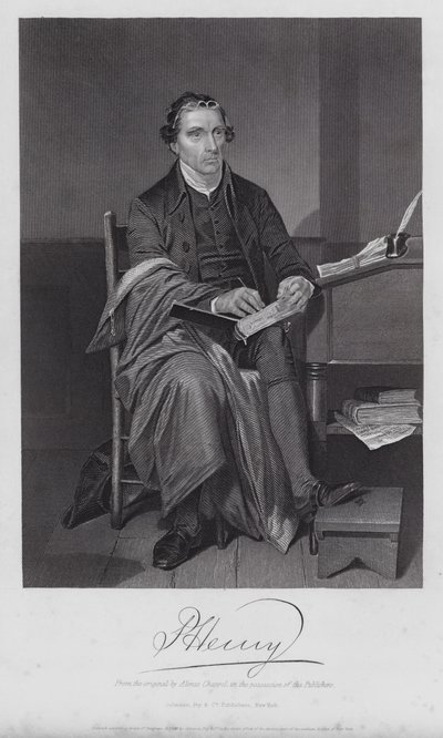 Patrick Henry (gravür) by Alonzo (after) Chappel