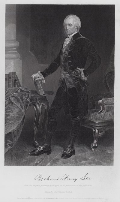 Richard Henry Lee (gravür) by Alonzo (after) Chappel