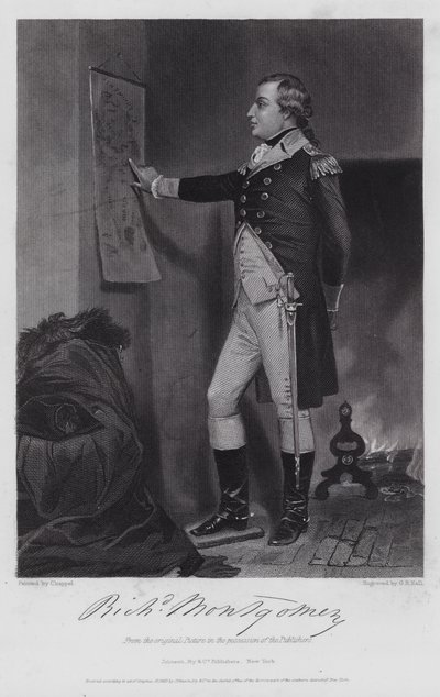 Richard Montgomery (gravür) by Alonzo (after) Chappel