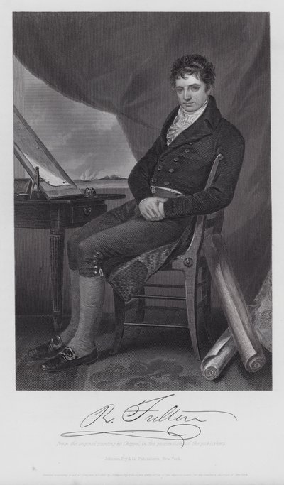 Robert Fulton (gravür) by Alonzo (after) Chappel