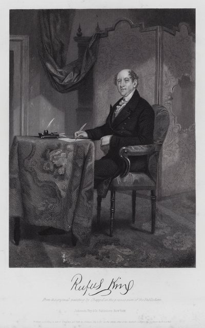 Rufus King (gravür) by Alonzo (after) Chappel