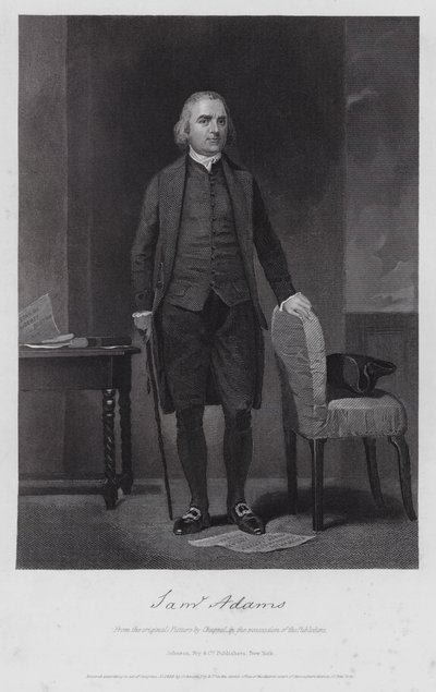 Samuel Adams (gravür) by Alonzo (after) Chappel