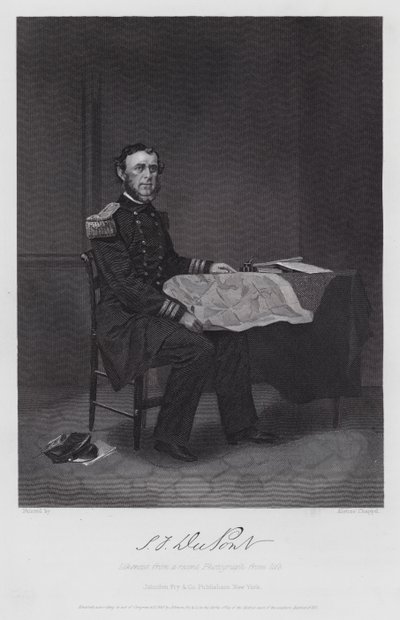 Samuel Francis Dupont (gravür) by Alonzo (after) Chappel