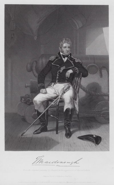 Thomas Macdonough (gravür) by Alonzo (after) Chappel
