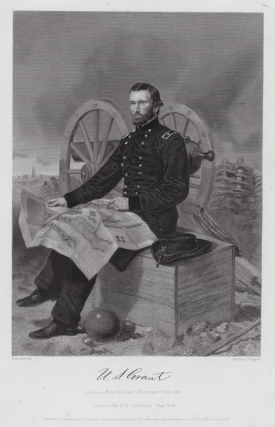 Ulysses S Grant (gravür) by Alonzo (after) Chappel
