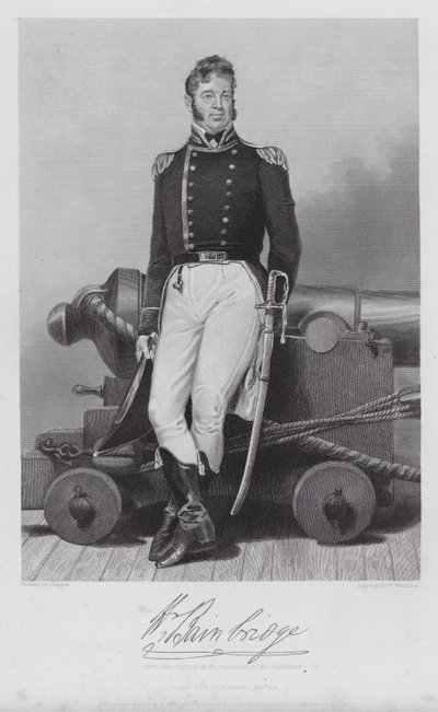 William Bainbridge (gravür) by Alonzo (after) Chappel