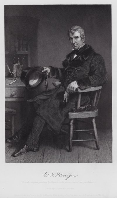 William Henry Harrison (gravür) by Alonzo (after) Chappel