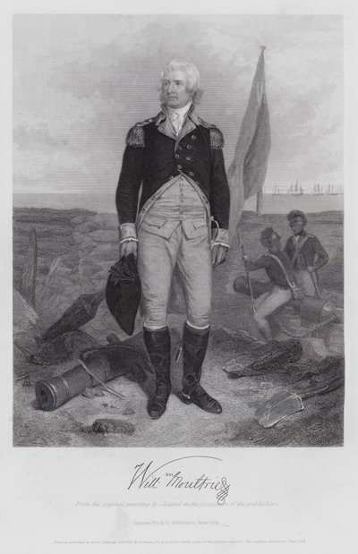 William Moultrie (gravür) by Alonzo (after) Chappel