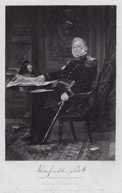 Winfield Scott (gravür) by Alonzo (after) Chappel