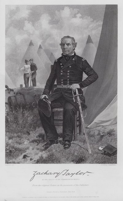 Zachary Taylor (gravür) by Alonzo (after) Chappel