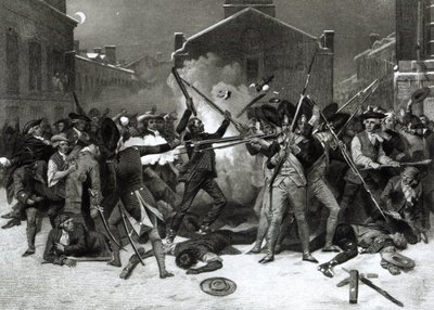Boston Katliamı, 5 Mart 1770 by Alonzo Chappel