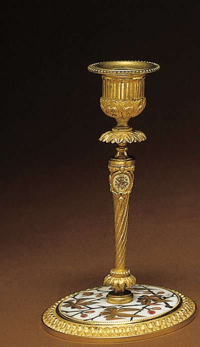 Bir Napolyon III dört parçalı masa setinden şamdan, Duvinage ve Harinckouk