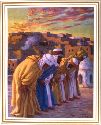 El Rekaa veya Eğim Eğilim Duası, 1918 by Alphonse Etienne Dinet