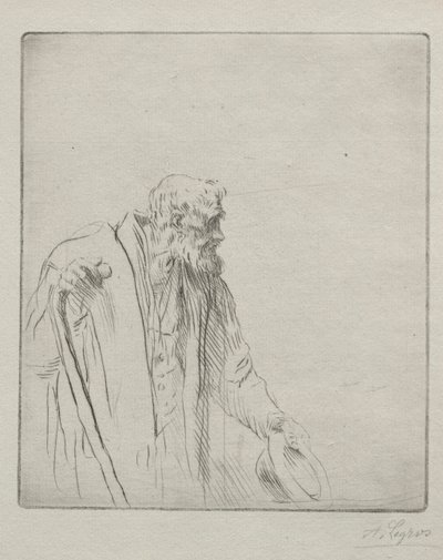 bir dilenci by Alphonse Legros