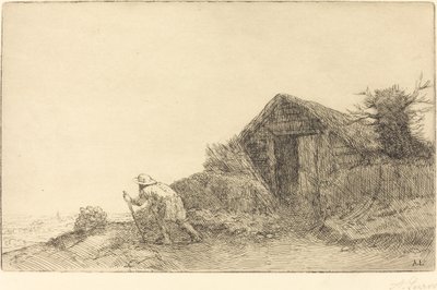 Tepenin Üstü Boyunca by Alphonse Legros