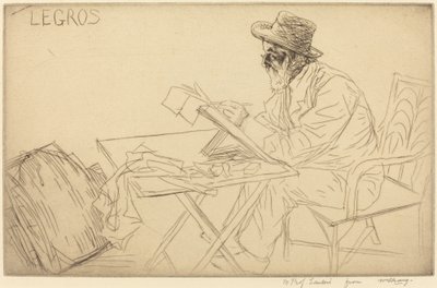 Alphonse Legros Çizimi. by Alphonse Legros