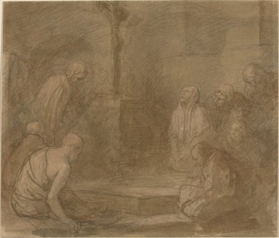 Haç Eteğinde. by Alphonse Legros
