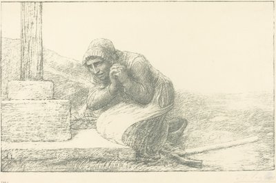 Haç Eteğinde Au pied de la croix. by Alphonse Legros