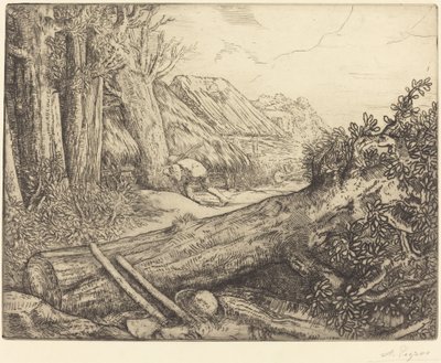 Oduncuların Evinde (Chez les bucherons) by Alphonse Legros