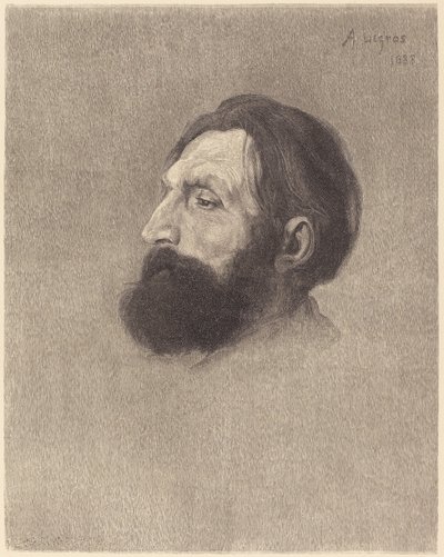 Auguste Rodin. by Alphonse Legros