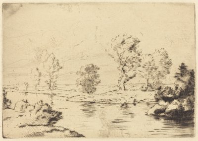 Marne Kıyıları (Bord de la Marne) by Alphonse Legros