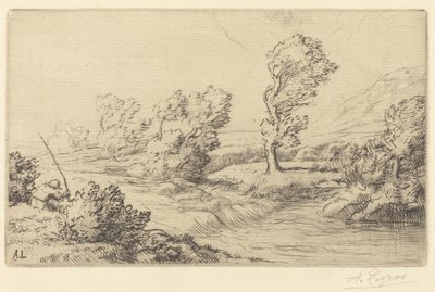 Marne Kıyıları (Bord de la Marne) by Alphonse Legros