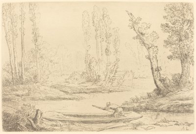 Amiens yakınlarındaki Somme kıyıları by Alphonse Legros