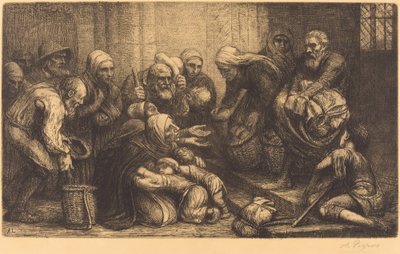 Brüksel Dilenciler Brugge Dilenciler. by Alphonse Legros