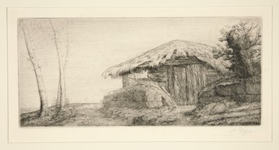 Yamaçta ağıl (Çoban by Alphonse Legros