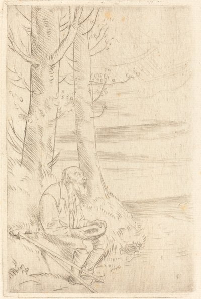 kör dilenci by Alphonse Legros