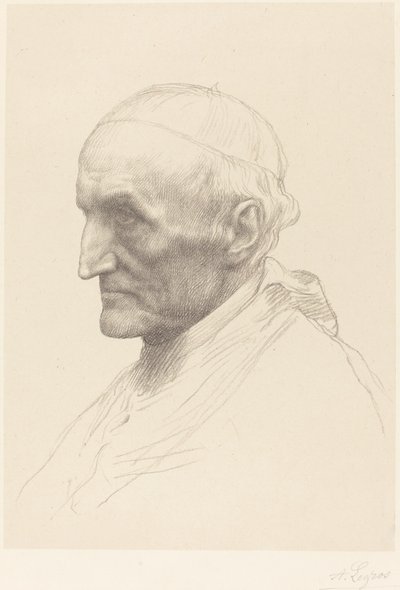 Kardinal Manning, 2. plaka by Alphonse Legros