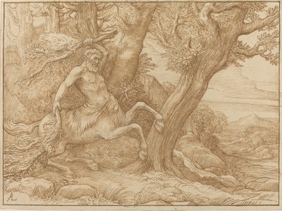 Dalları olan Centaur by Alphonse Legros