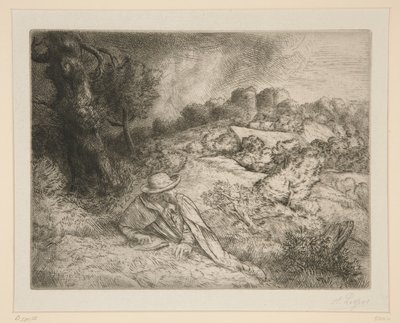 Geri Dönenlerin Kalesi by Alphonse Legros