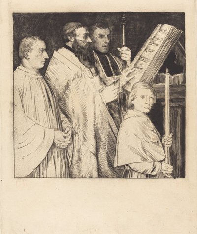 Korolar, 1. plaka (Le lutrin) by Alphonse Legros