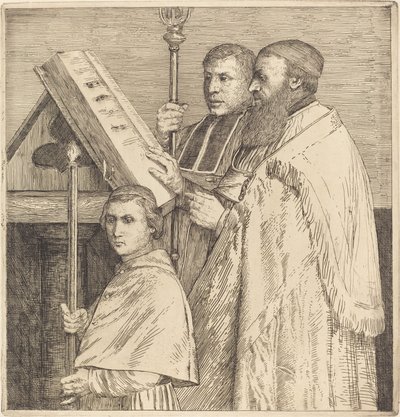 Koro, 2. plaka (Le lutrin) by Alphonse Legros