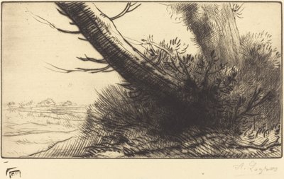 Bir Yolun Köşesi by Alphonse Legros