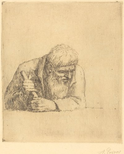 Meraklı Adam Meraklı bir adam. by Alphonse Legros