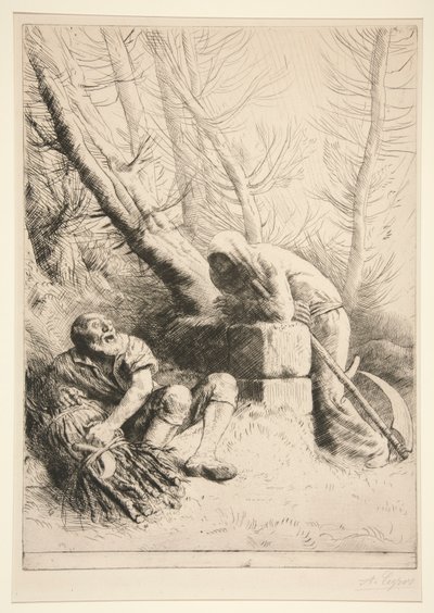 ölüm ve oduncu by Alphonse Legros