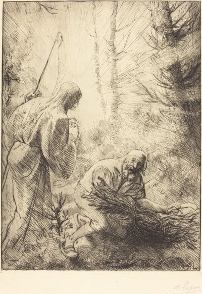Ölüm ve Oduncu, 2. levha La mort et le bucheron. by Alphonse Legros