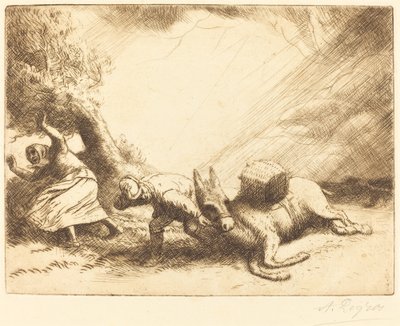 Eşek Fırtınadan Üzüldü Eşek şimşekten Üzüldü. by Alphonse Legros