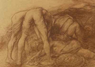 Ölü Askerleri Çıkaran Figürler by Alphonse Legros