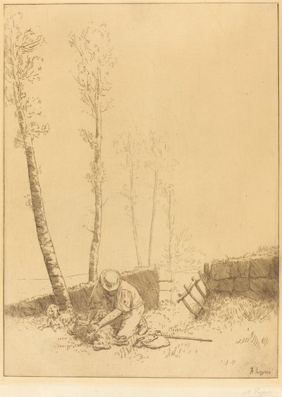 Koyun Bulma by Alphonse Legros