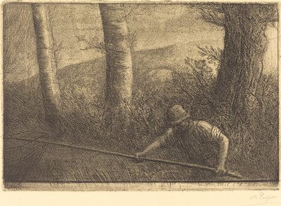 Çember ağlı balıkçı. by Alphonse Legros