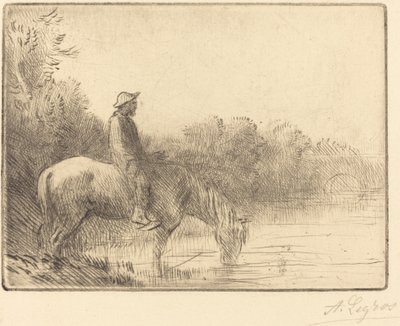 Bir Nehri Geçmek (Le gue) by Alphonse Legros