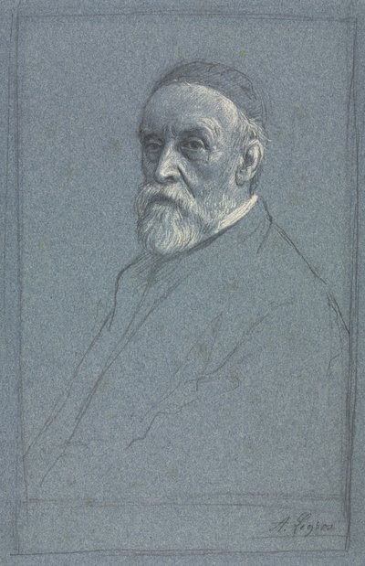 George Frederick Watts, R.A., c. 1877-1878. by Alphonse Legros