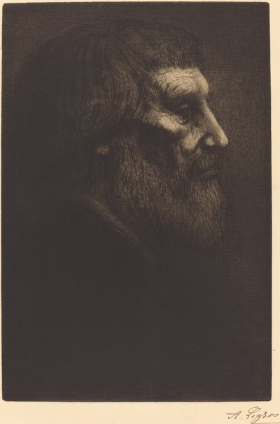 Bir Dilencinin Başı (Tete de mendiant) by Alphonse Legros
