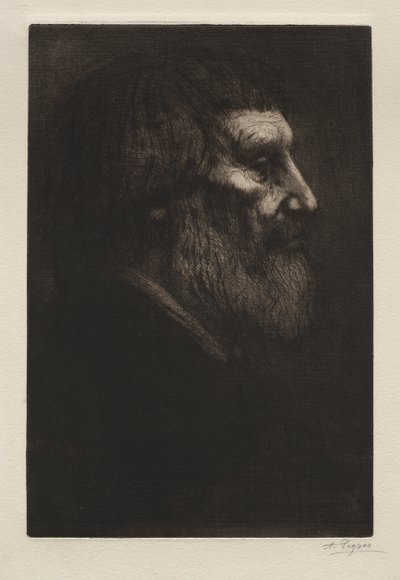 Bir Adamın Başı by Alphonse Legros